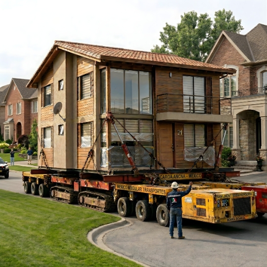 Casa entregada a domicilio en plataforma